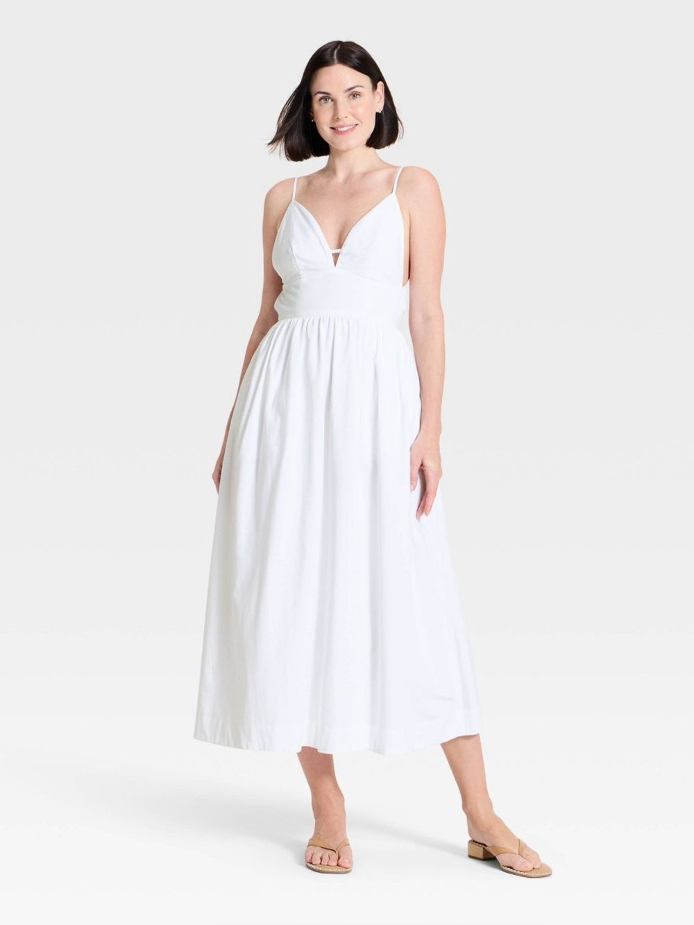 Women's Maxi Slip Dress - A New Day™ White S NWT